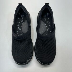 Bzees Black Coco Stretch Comfort Slip On Shoes Womens Size 7